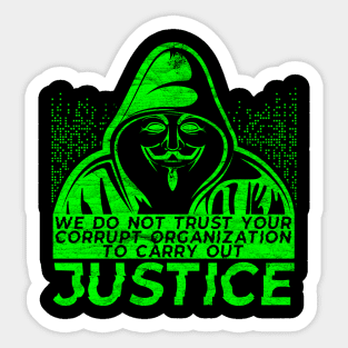 Anonymous - Do Not Trust Sticker